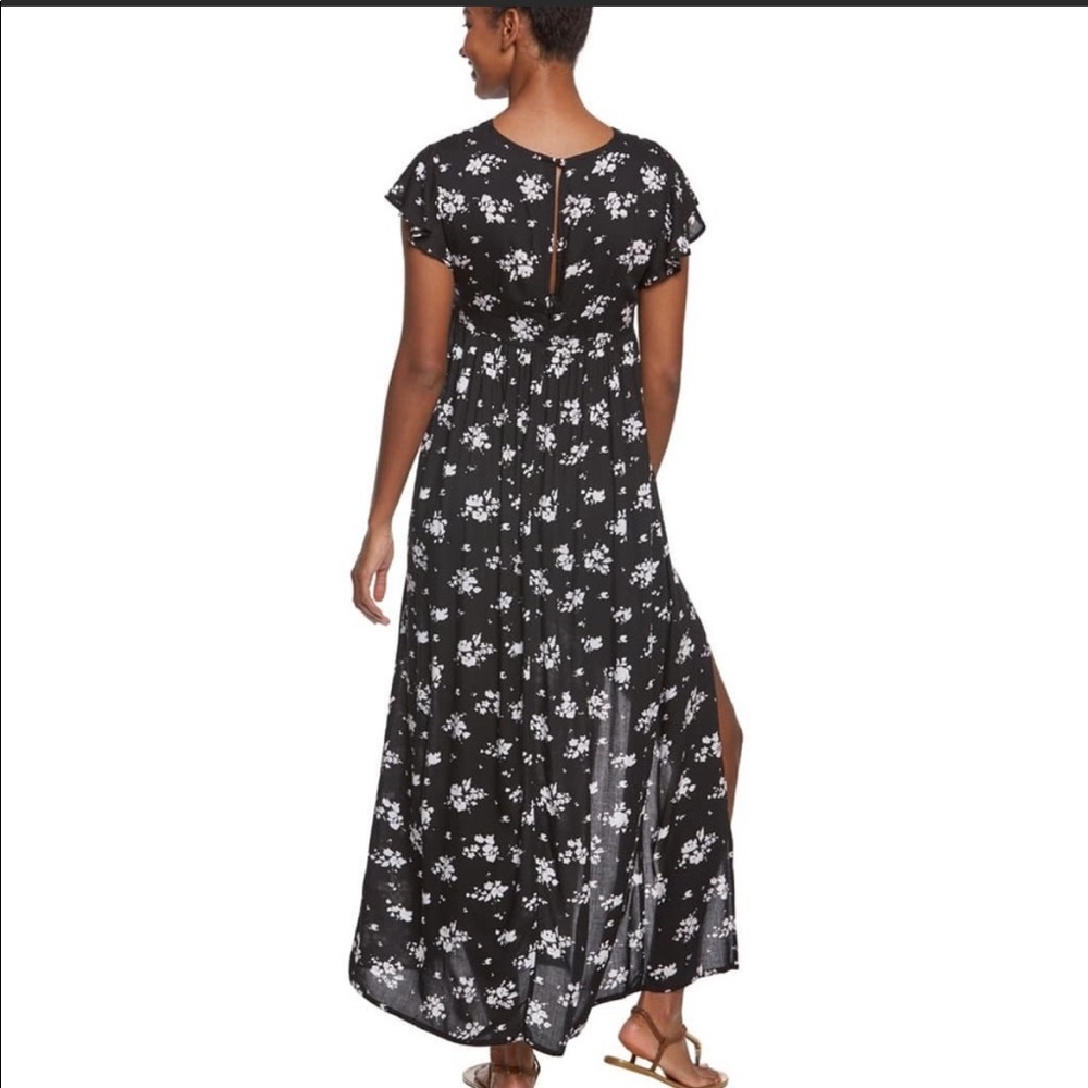 🎉HP🎉 NWOT Rip Curl Women's Lakehouse Maxi Dress - black and white - size M - Picture 2 of 9